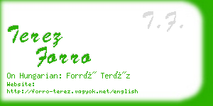 terez forro business card